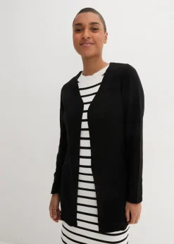 Femme bonprix Maille|Basiques|Gilet en maille 100% coton flammé