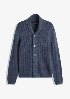 Homme bonprix Pulls & Gilets|Gilet en maille à motif côtelé