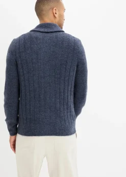 Homme bonprix Pulls & Gilets|Gilet en maille à motif côtelé