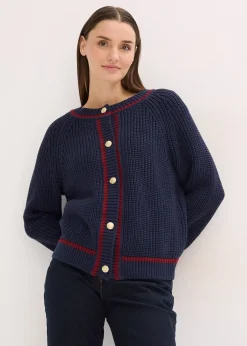 bonprix Gilet en maille à rayures contrastantes|Femme Maille|Pulls & Gilets