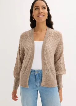 bonprix Gilet en maille ajourée|Femme Maille|Pulls & Gilets