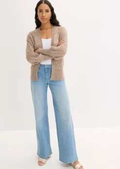 bonprix Gilet en maille ajourée|Femme Maille|Pulls & Gilets