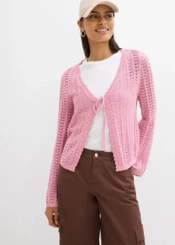 bonprix Gilet en maille ajourée|Femme Maille|Pulls & Gilets