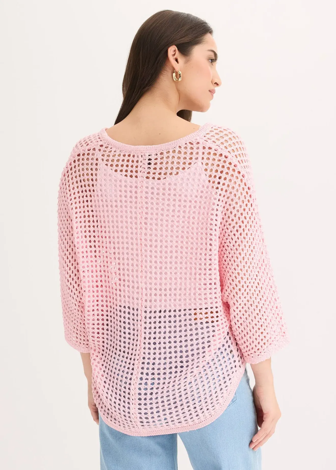 Femme bonprix Maille|Pulls & Gilets|Gilet en maille ajourée