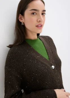 bonprix Gilet en maille ajourée|Femme Maille|Pulls & Gilets