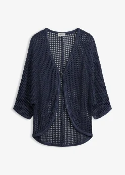 bonprix Gilet en maille ajourée|Femme Maille|Pulls & Gilets