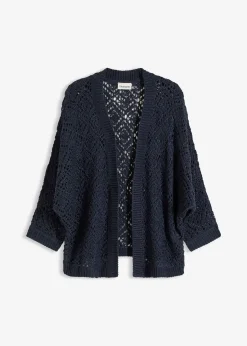 bonprix Gilet en maille ajourée|Femme Maille|Pulls & Gilets