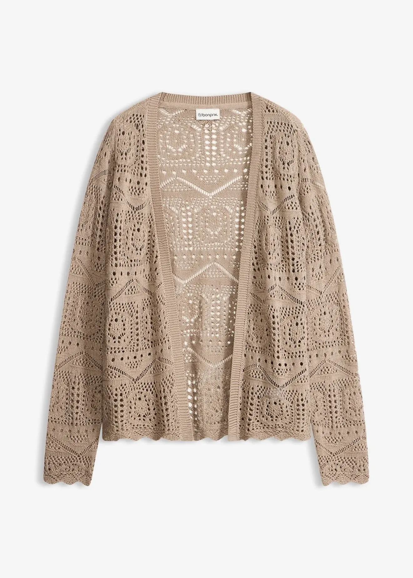 bonprix Gilet en maille ajourée|Femme Maille|Pulls & Gilets