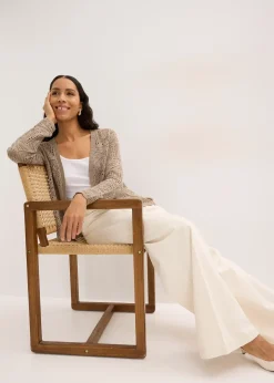 bonprix Gilet en maille ajourée|Femme Maille|Pulls & Gilets