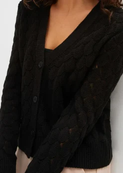 bonprix Gilet en maille ajourée|Femme Maille|Pulls & Gilets