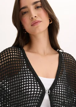 bonprix Gilet en maille ajourée|Femme Maille|Pulls & Gilets