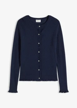 bonprix Gilet en maille ajourée|Femme Maille|Pulls & Gilets