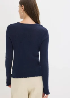 bonprix Gilet en maille ajourée|Femme Maille|Pulls & Gilets