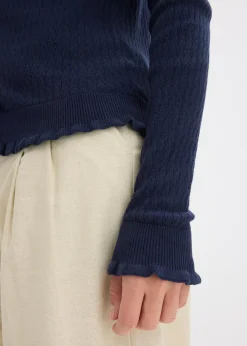 bonprix Gilet en maille ajourée|Femme Maille|Pulls & Gilets