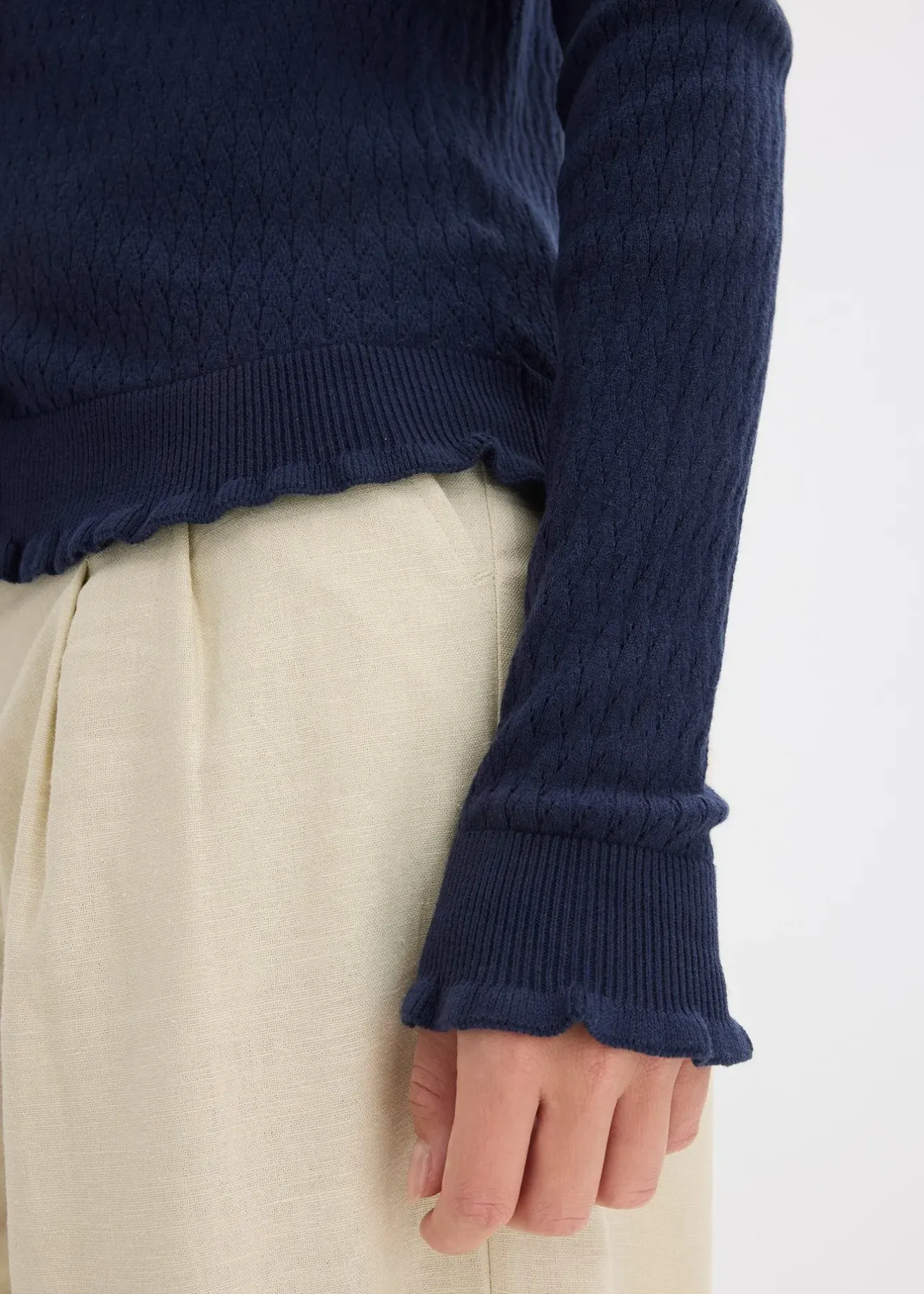 bonprix Gilet en maille ajourée|Femme Maille|Pulls & Gilets