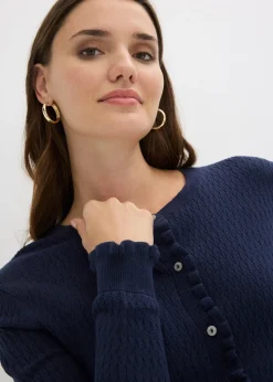 bonprix Gilet en maille ajourée|Femme Maille|Pulls & Gilets