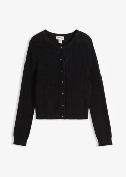 bonprix Gilet en maille avec boutons décoratifs|Femme Maille|Pulls & Gilets