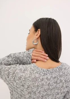 Femme bonprix Maille|Pulls & Gilets|Gilet en maille bouclette