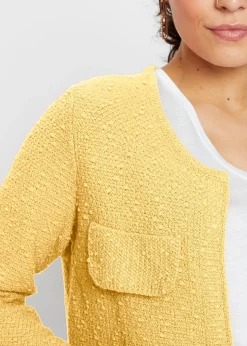 Femme bonprix Maille|Pulls & Gilets|Gilet en maille bouclette