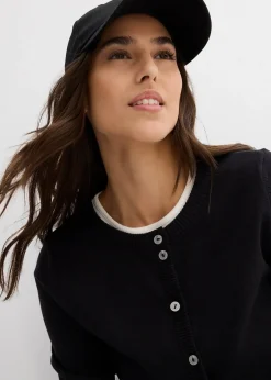 bonprix Gilet en maille, col rond|Femme Maille|Basiques