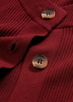 bonprix Gilet en maille côtelée, viscose majoritaire|Femme Maille|Pulls & Gilets