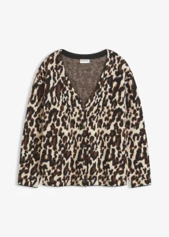 bonprix Gilet en maille Jacquard|Femme Maille|Pulls & Gilets