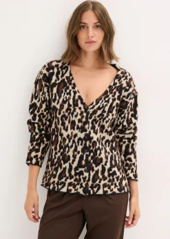 bonprix Gilet en maille Jacquard|Femme Maille|Pulls & Gilets