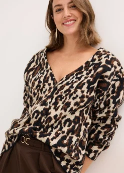 bonprix Gilet en maille Jacquard|Femme Maille|Pulls & Gilets