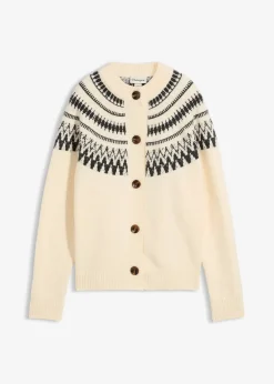 bonprix Gilet en maille norvégien|Femme Pulls & Gilets