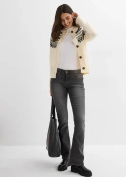 bonprix Gilet en maille norvégien|Femme Pulls & Gilets