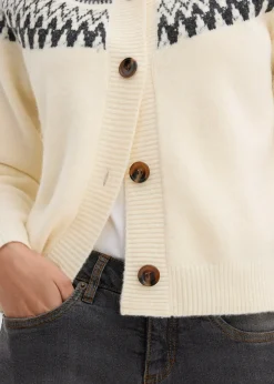 bonprix Gilet en maille norvégien|Femme Pulls & Gilets