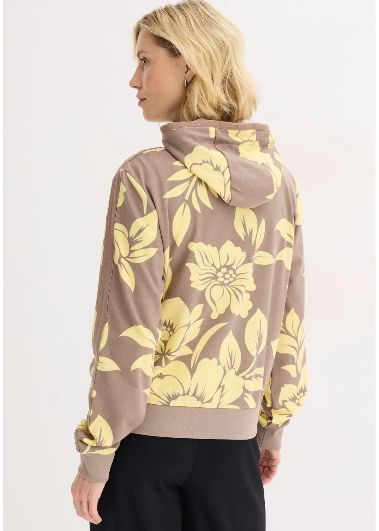 Femme bonprix Sweats|Gilet en molleton de coton mélangé