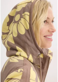 Femme bonprix Sweats|Gilet en molleton de coton mélangé