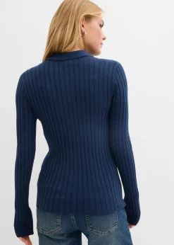 Femme bonprix T-Shirts & Tops|Gilet fluide en maille côtelée