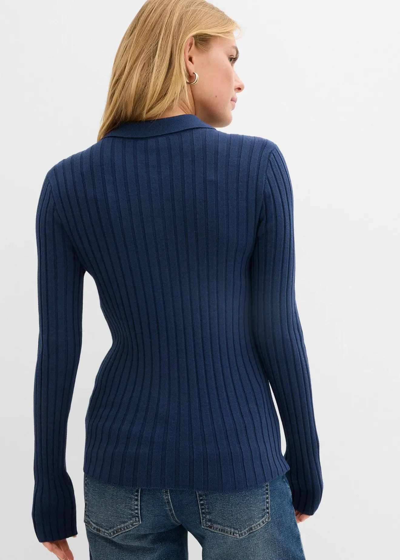 Femme bonprix T-Shirts & Tops|Gilet fluide en maille côtelée