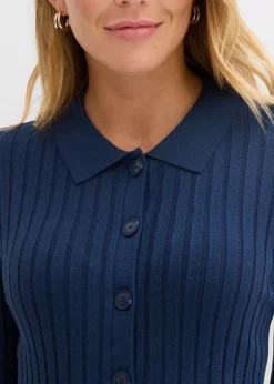 Femme bonprix T-Shirts & Tops|Gilet fluide en maille côtelée