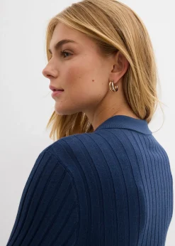 Femme bonprix T-Shirts & Tops|Gilet fluide en maille côtelée