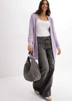 Femme bonprix Maille|Pulls & Gilets|Gilet long en maille