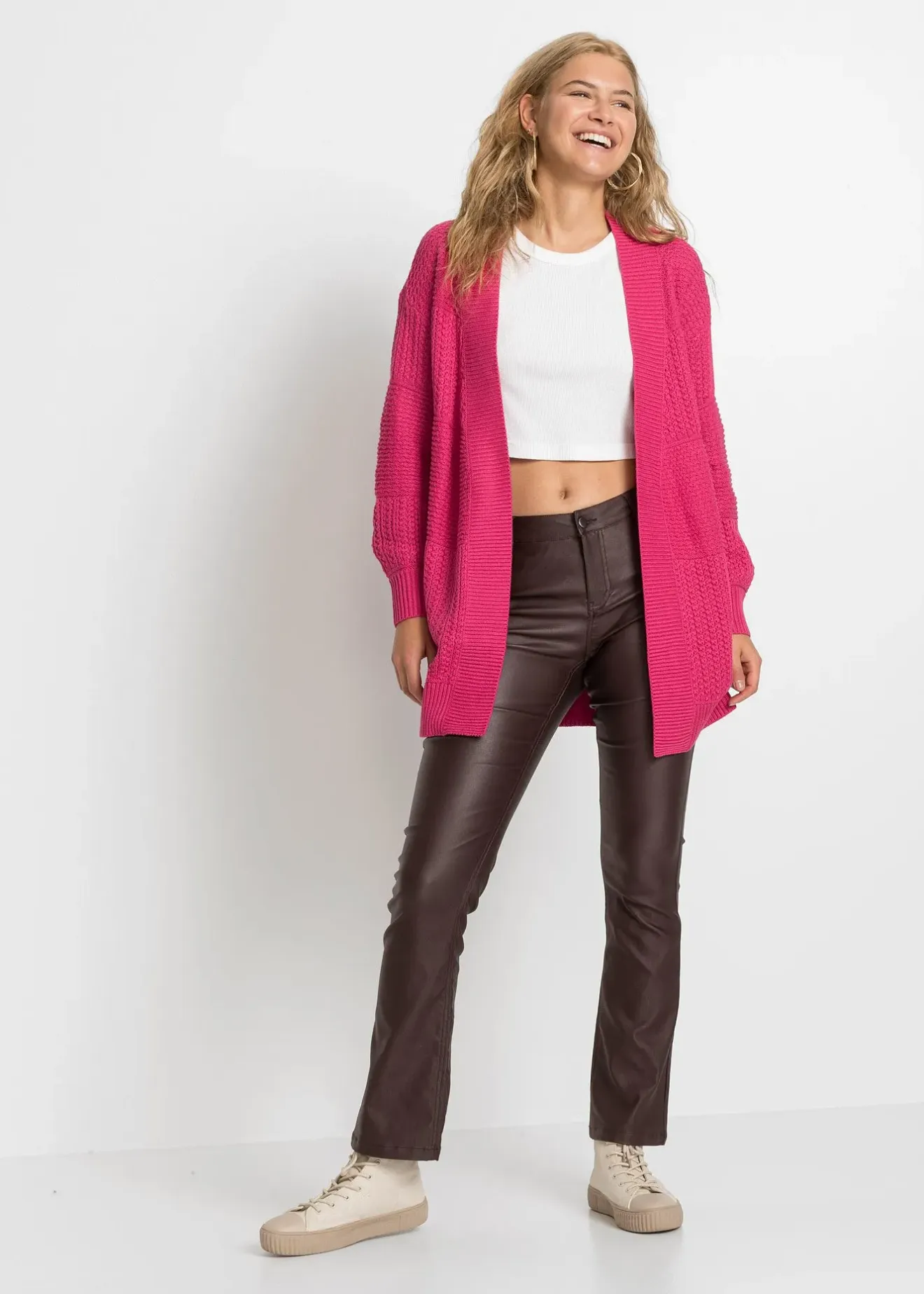 bonprix Gilet long en maille|Femme Maille|Pulls & Gilets