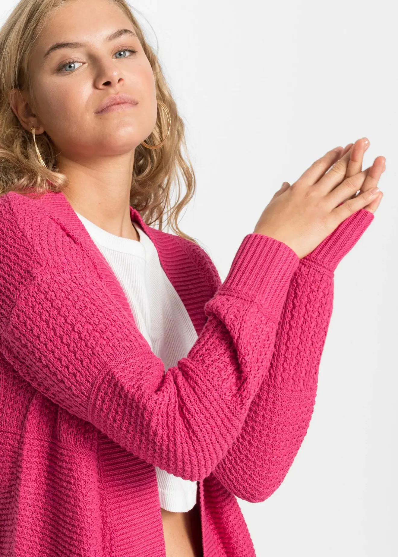 bonprix Gilet long en maille|Femme Maille|Pulls & Gilets