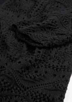 bonprix Gilet long en maille ajourée|Femme Maille|Pulls & Gilets