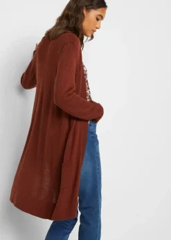 Femme bonprix Maille|Basiques|Gilet long en maille, manches longues