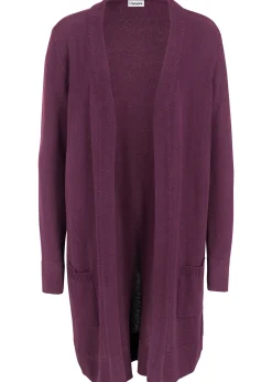 bonprix Gilet long en maille, manches longues|Femme Maille|Basiques