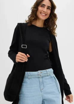 bonprix Gilet long en maille, ouvert|Femme Maille|Basiques