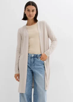 Femme bonprix Basiques|T-Shirts & Tops|Gilet long et doux