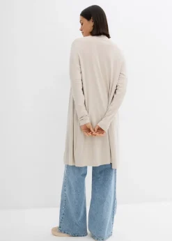 Femme bonprix Basiques|T-Shirts & Tops|Gilet long et doux