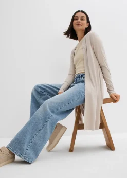 Femme bonprix Basiques|T-Shirts & Tops|Gilet long et doux