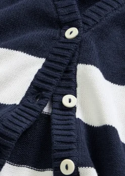 bonprix Gilet rayé en maille de coton|Femme Maille|Pulls & Gilets