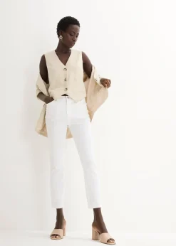 Femme bonprix Premium|Vestes & Manteaux|Gilet sans manches 100 % lin