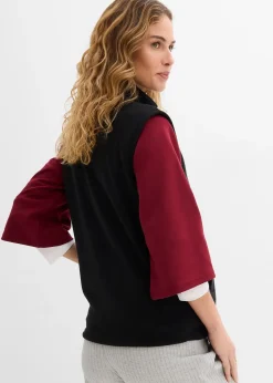 bonprix Gilet sans manches de grossesse et portage en polaire|Femme Femme Enceinte